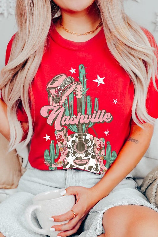 Nashville Music City Graphic Tee