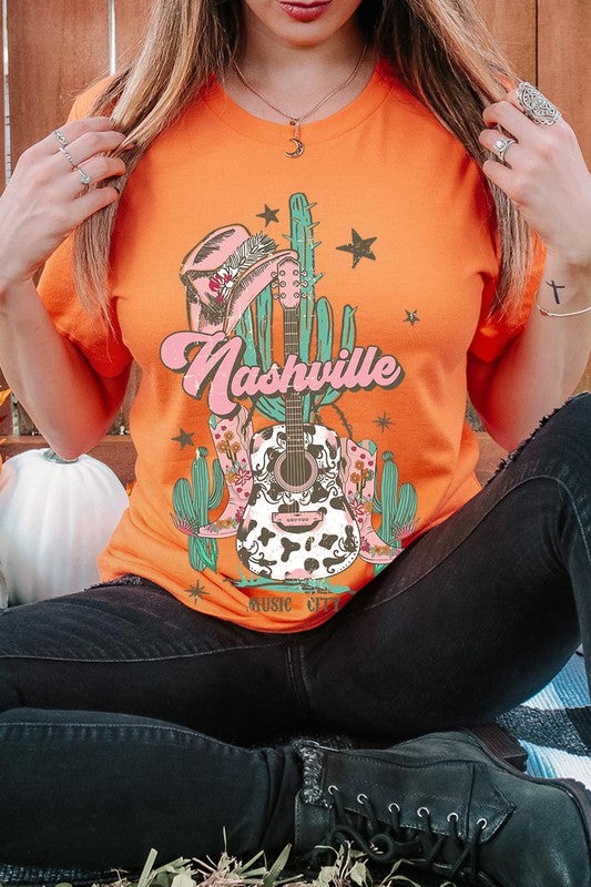 Nashville Music City Graphic Tee