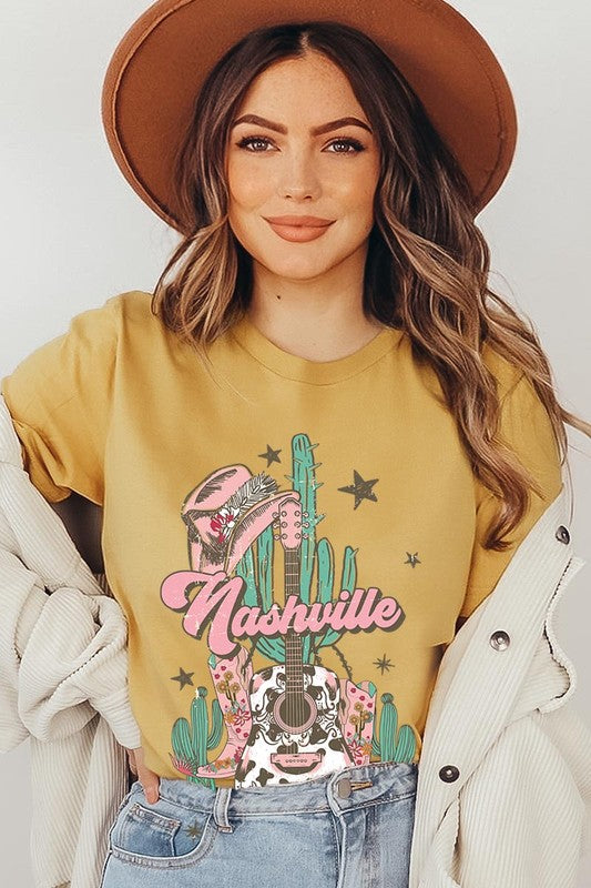 Nashville Music City Graphic Tee