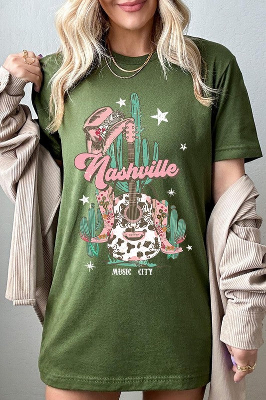 Nashville Music City Graphic Tee