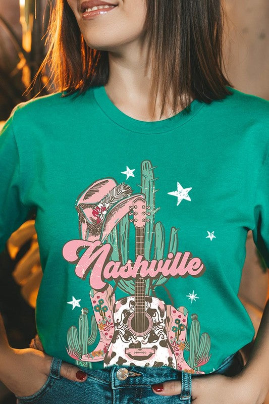 Nashville Music City Graphic Tee