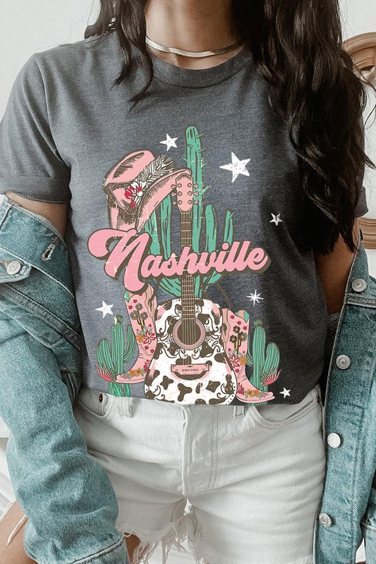 Nashville Music City Graphic Tee