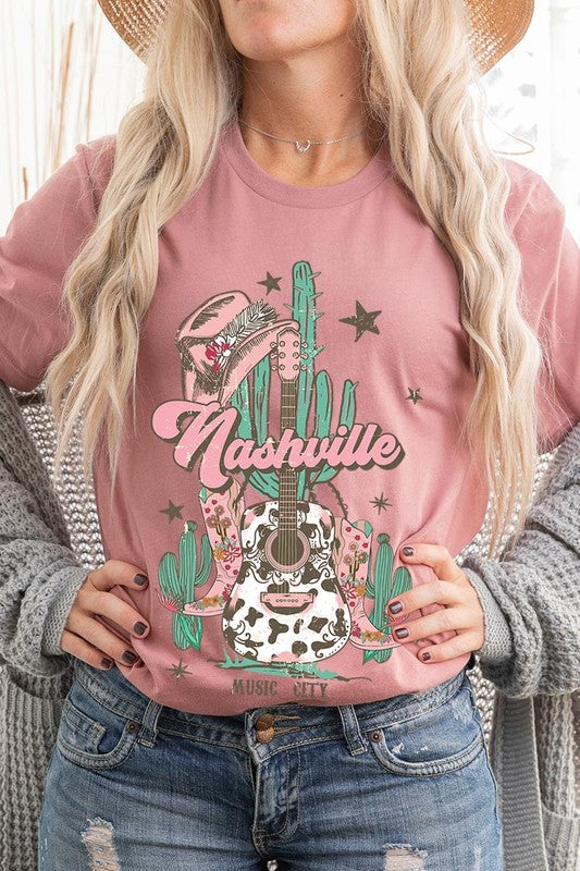 Nashville Music City Graphic Tee