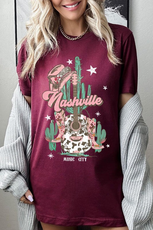 Nashville Music City Graphic Tee