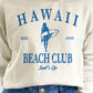 Hawaii Beach Club Surfs up Graphic Sweatshirt