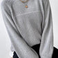 Knit turtleneck sweater