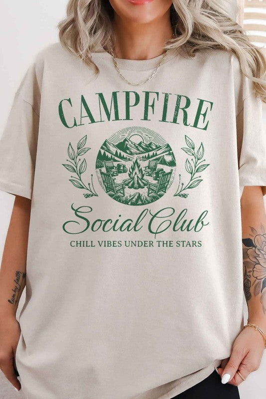 Campfire Social Club Oversized Graphic Tee