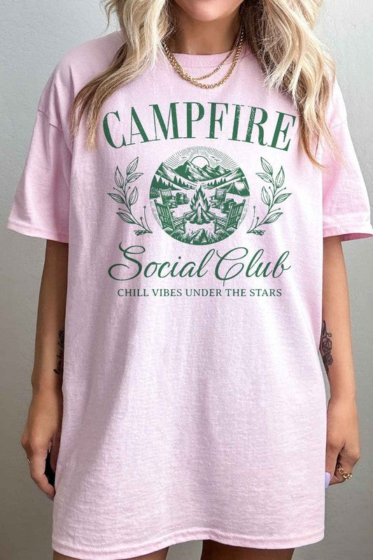 Campfire Social Club Oversized Graphic Tee