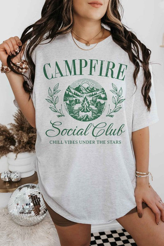 Campfire Social Club Oversized Graphic Tee