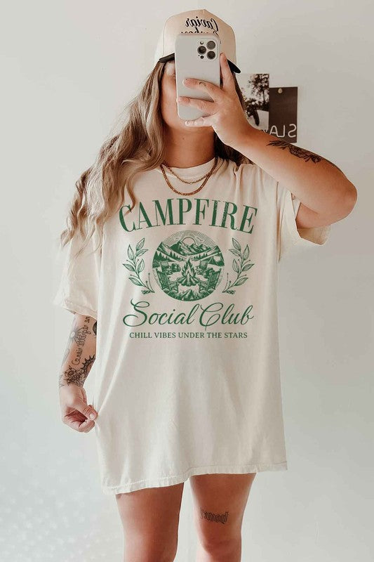 Campfire Social Club Oversized Graphic Tee