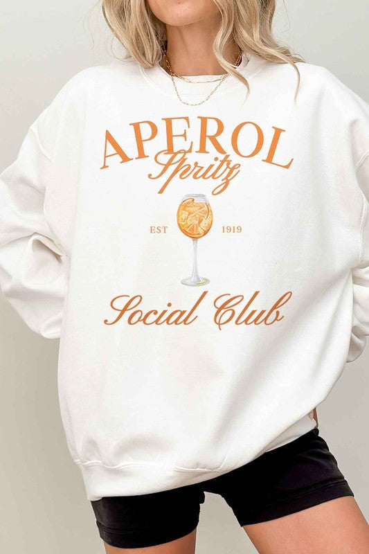 Aperol Spritz Social Club Oversized Sweatshirt