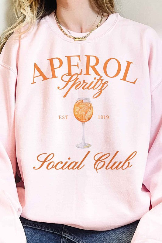 Aperol Spritz Social Club Oversized Sweatshirt