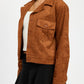 Suede Jacket with Pockets