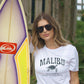 Malibu California Beach and Surf Bella Graphic Tee