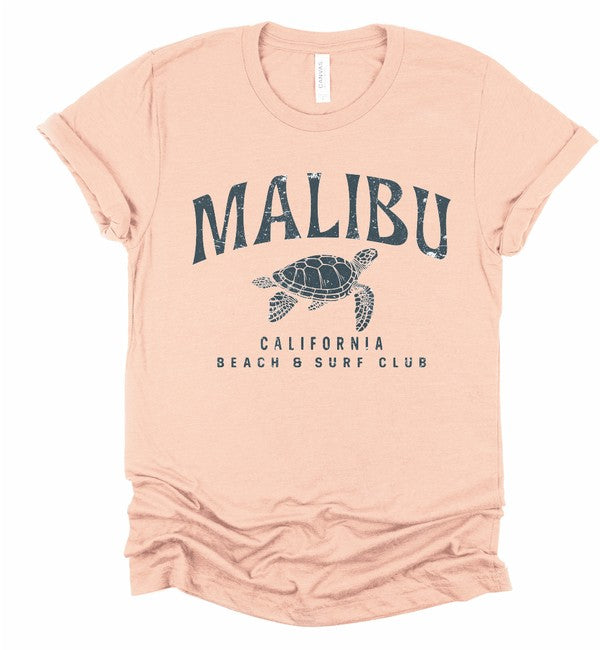 Malibu California Beach and Surf Bella Graphic Tee