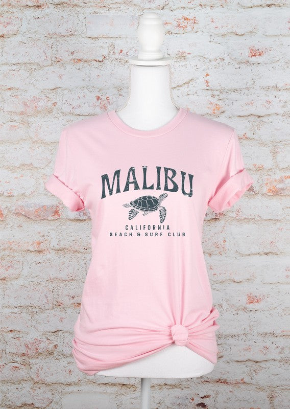 Malibu California Beach and Surf Bella Graphic Tee