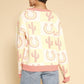 Tiled Cactus horseshoe knit cardigan