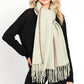 Contrast Stitch Oversize Winter Scarf