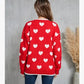 Heart knit sweater