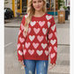 Heart pattern sweater