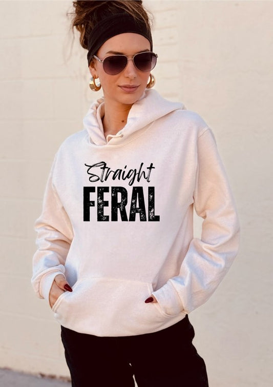 Straight Feral Graphic Hoodie