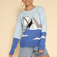 Shark attack knit sweater