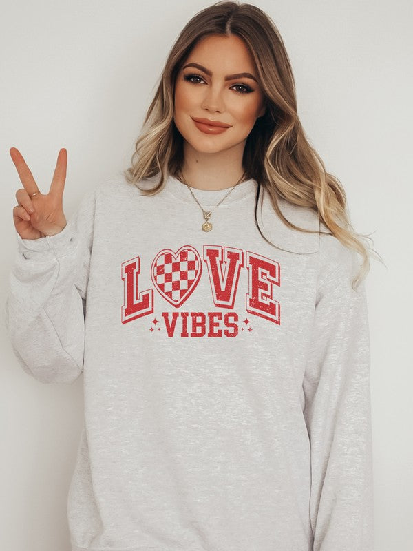 Love Vibes Graphic Sweatshirt