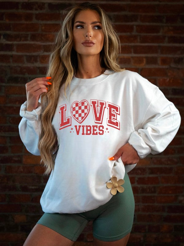 Love Vibes Graphic Sweatshirt