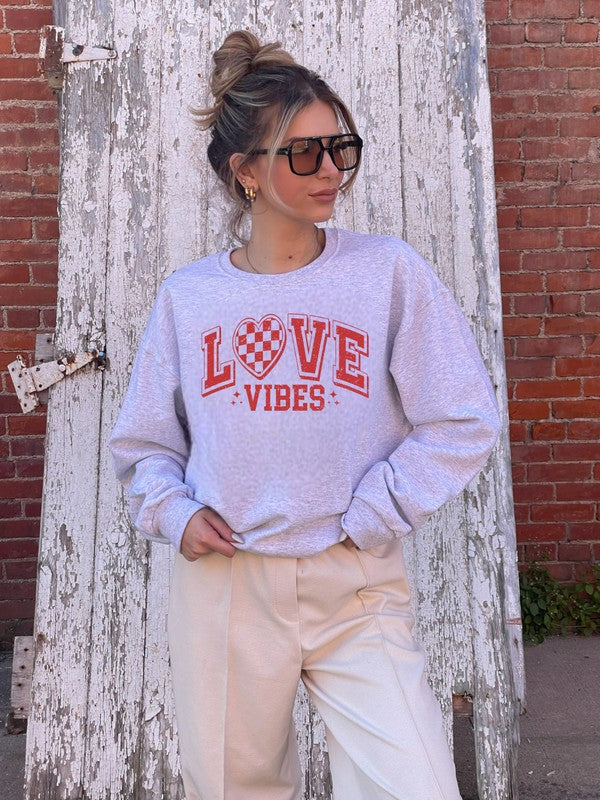 Love Vibes Graphic Sweatshirt