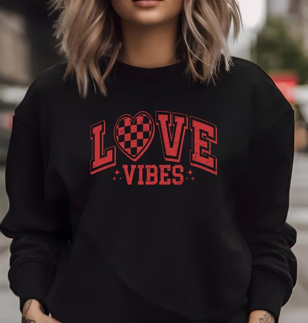 Love Vibes Graphic Sweatshirt