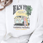 Beach Vibes Fleece Graphic Sweatshirt