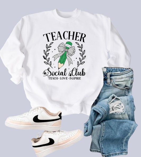 Teacher Social Club Crew Sweatshirt