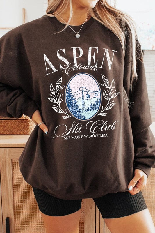 Aspen Ski Club Graphic Plus Sweatshirt