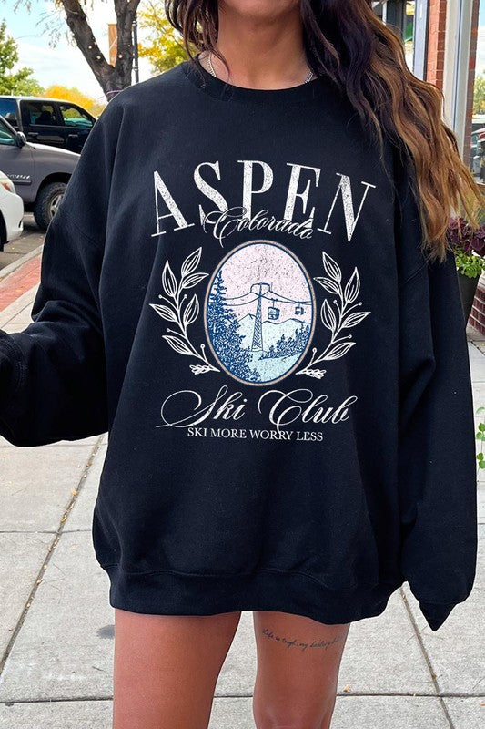 Aspen Ski Club Graphic Plus Sweatshirt