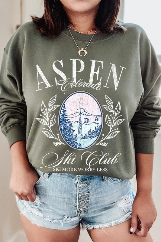 Aspen Ski Club Graphic Plus Sweatshirt