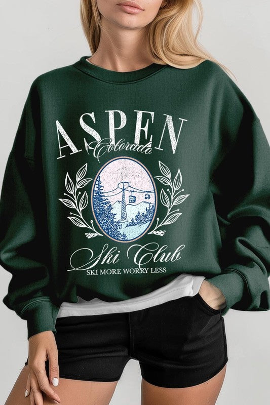 Aspen Ski Club Graphic Plus Sweatshirt