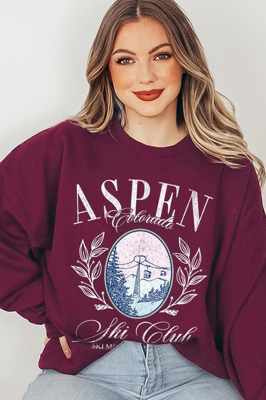 Aspen Ski Club Graphic Plus Sweatshirt