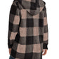 Plaid Long Sleeve Hooded Coat