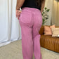 RFM Full Size High Rise Garment Dye Wide Leg  Jeans