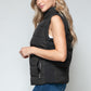 Snobbish Zip Up Turtleneck Vest with Pockets