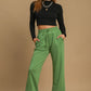 Umgee Drawstring Wide Leg Pants with Pockets