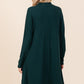 Mittoshop Mock Neck Long Sleeve Dress with Pockets