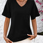 V-Neck Dropped Shoulder T-Shirt