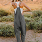 Double Take Full Size Sleeveless V-Neck Pocketed Jumpsuit