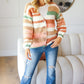 Haptics Full Size Button Down Striped Sweater Cardigan