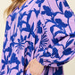 Double Take Full Size Printed Ruffle Hem Long Sleeve Dress