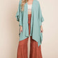 Wide sleeves ruffle kimono KRT1650-1