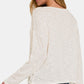 Zenana V-Neck Dropped Shoulder Long Sleeve T-Shirt