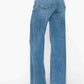 bytos Full Size High Rise Wide Leg Jeans with Pockets