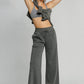 Umgee Full Size Drawstring Wide Leg Pants with Pockets